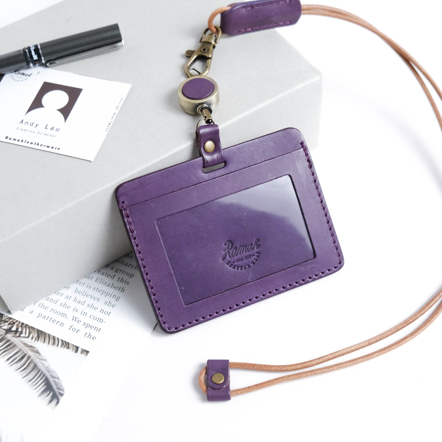 【客製】證件套/伸縮/橫式/中英文名刻字