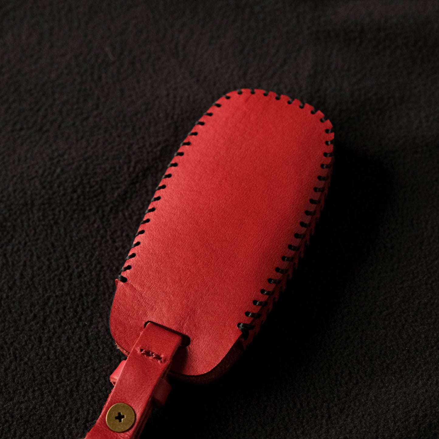 2023-24 NISSAN XTRAIL T33 輕油電 X-TRAIL E-POWER 鑰匙皮套 - 3鍵-紅皮-黑線