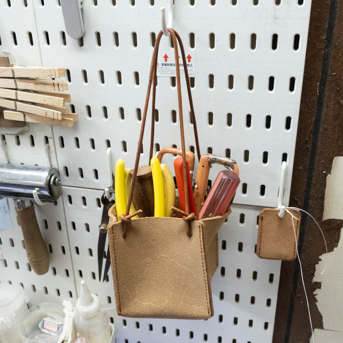 【拉瑪皮革】手工皮革工作台收納盒|文具工具收納・桌面整理好幫手