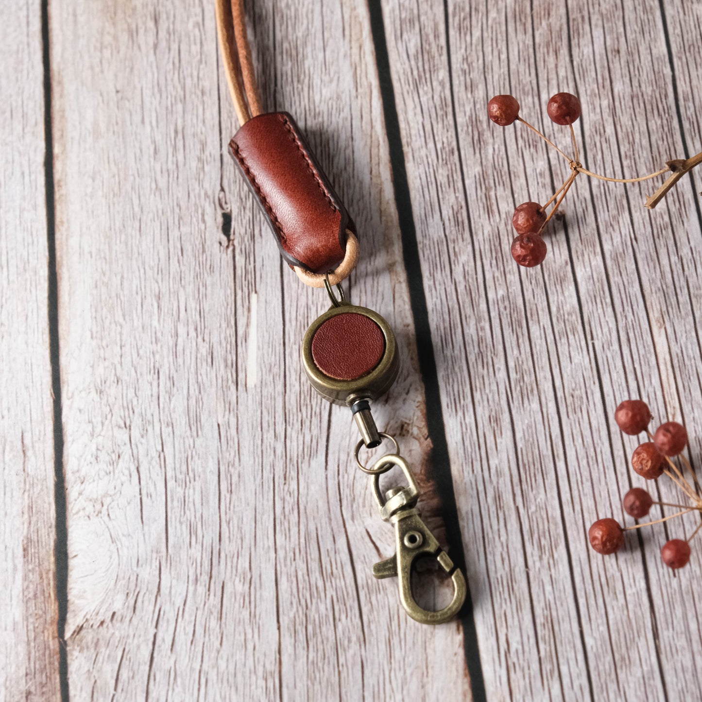 【伸縮款】文青皮革掛繩