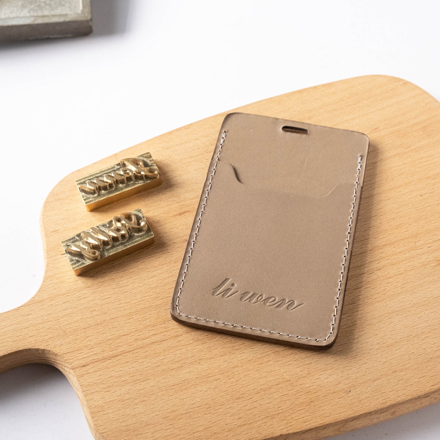 【拉瑪皮革】烙印證件套 證件套 識別證套 名牌套 員工卡套 掛繩證件夾 公司禮贈品 客製皮革