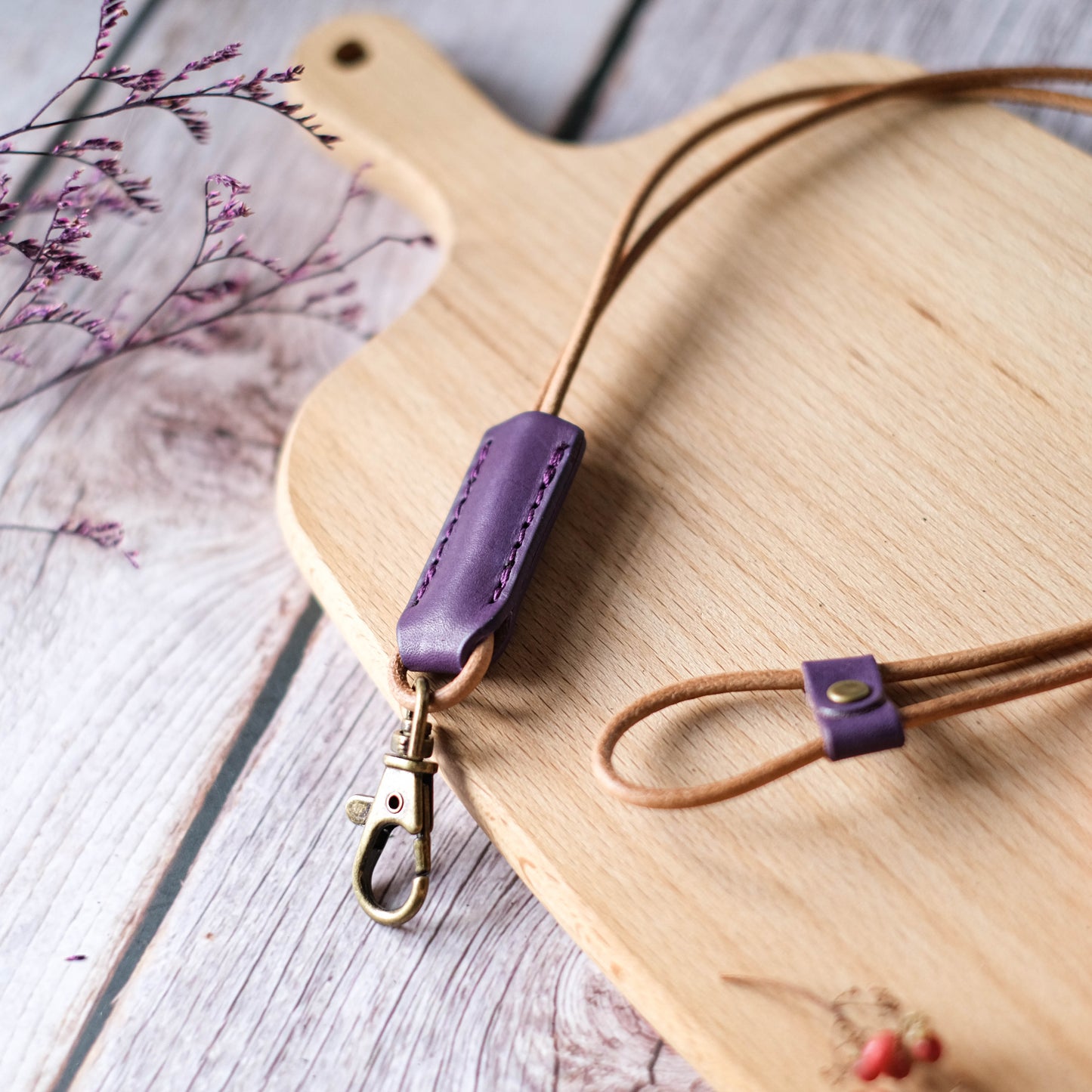 【可調整長短】文青皮革掛繩