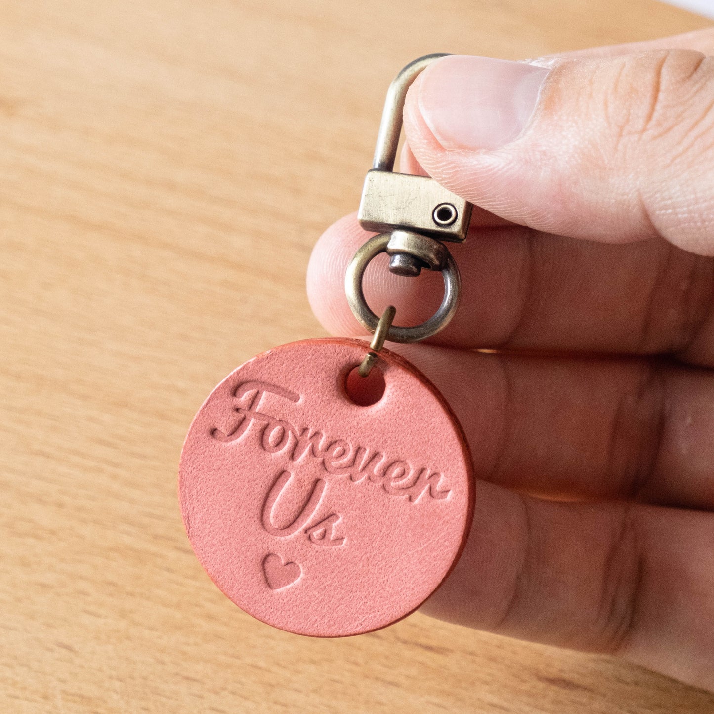 【拉瑪皮革】感性鑰匙圈｜精緻情侶幸運掛飾｜真皮手工製作｜汽車鑰匙圈