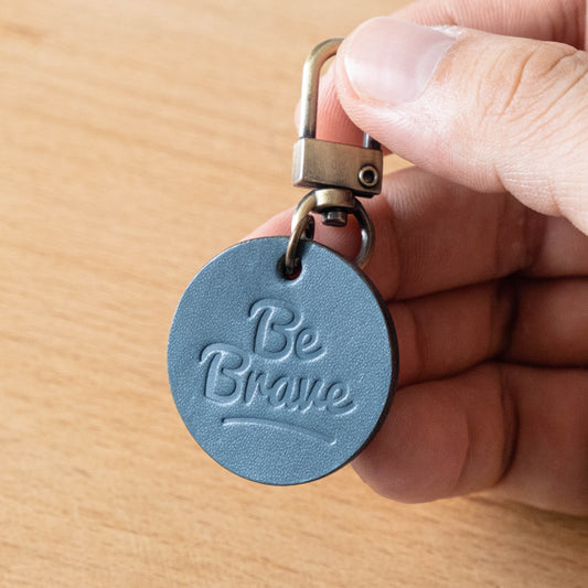 【拉瑪皮革】感性鑰匙圈｜精緻情侶幸運掛飾｜真皮手工製作｜汽車鑰匙圈